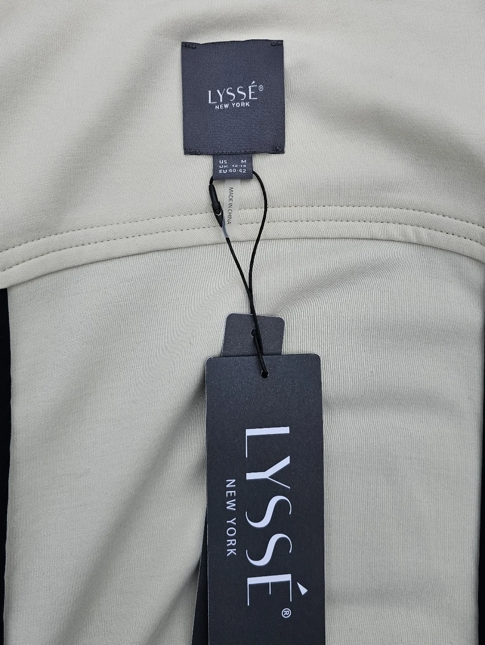 NWT Lysse Cream Jacket Convertible Detachable Sleeve Snap Button Coat, Size M